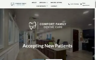 Comfort Family Dental Care of West Chester website