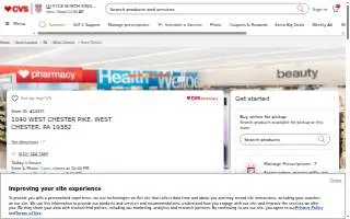 CVS Pharmacy of West Chester website