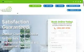 Go Green Cleaning Experts website