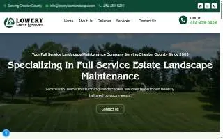 Lowery Lawn & Landscape website