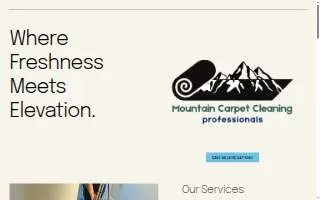 Mountain Carpet Cleaning Professionals website