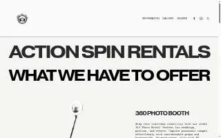 Action Spin Rentals website