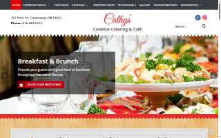 Cathys Creative Catering Cafe website