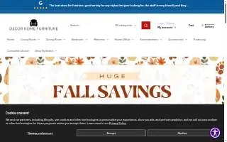 Decor Home Furniture website