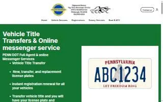 Edgewood Notary Tag, Title, and Messenger service website