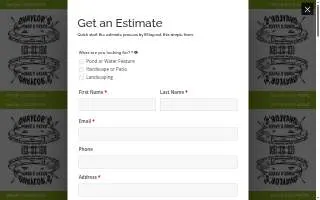 Shaylor's Ponds & Patios website