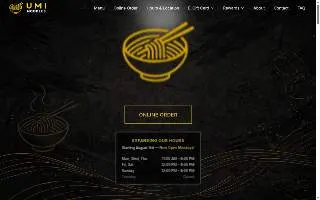 Umi Noodles website