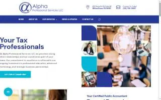 Alpha Professional Services, LLC website