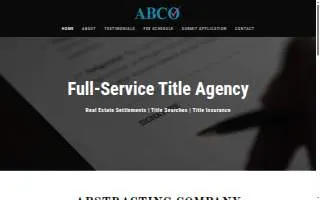 ABCO - Abstracting Company of York County website