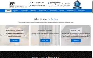 Bare Law Firm website