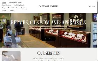 Oletowne Jewelers website