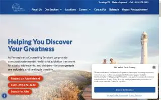 Pennsylvania Counseling Services of York website