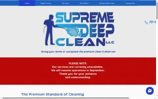 Supreme Deep Clean LLC website