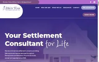 White Rose Settlement Services website