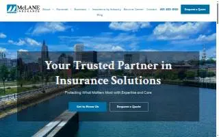 McLane Insurance Agency website