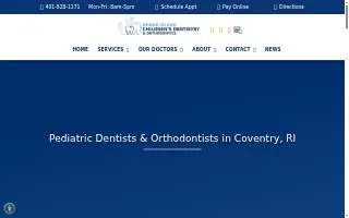 Children's Dentistry of Coventry website