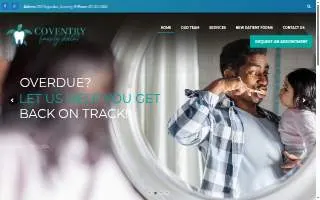Coventry Family Dental website