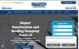 Balletto Construction website