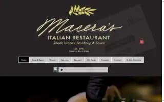 Macera's Italian Restaurant website