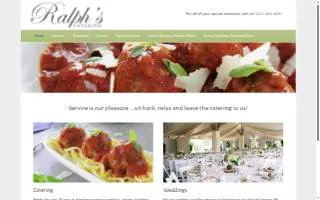 Ralph's Catering of Cranston website