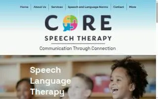 Core Speech Therapy, LLC website