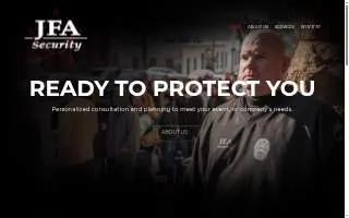 JFA Security & Consulting website