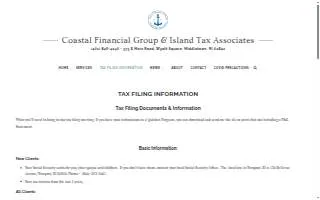Coastal Financial Group & Island Tax Associates of Newport website