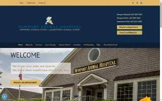 Newport Animal Hospital website