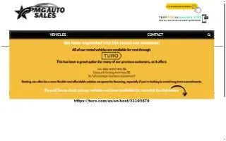 PMG Auto Sales website