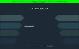 Roto-Rooter Plumbing & Water Cleanup of North Providence website