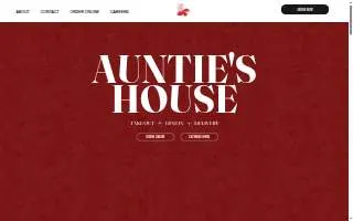 Auntie's House website