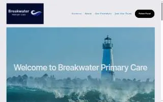 Breakwater primary care website