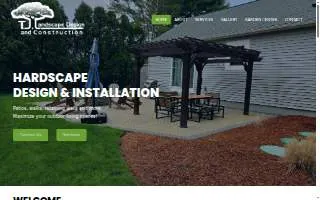 TJ Landscape Design and Construction website