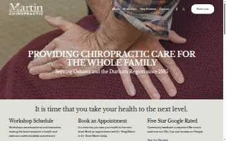 Doc Martin Chiropractic website