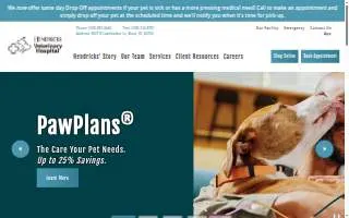 Hendricks Veterinary Hospital LLC website