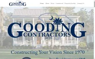 Gooding Contractors website