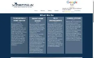 WirePro AV - Audio Video and Smart Home Solutions website