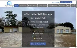 Cayce Storage website
