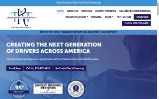 Trusted King Transportation of Cayce website