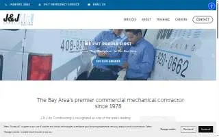 J & J Air of Charleston website
