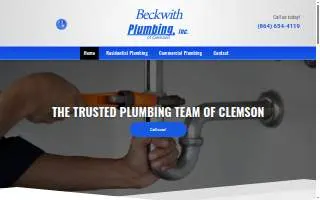 Beckwith Plumbing of Clemson website