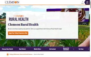 Clemson Community Primary Care website