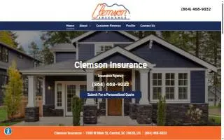 Clemson Insurance website