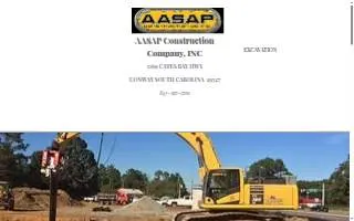 Aasap Construction website