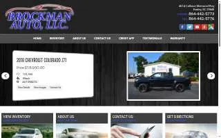 Brockman Auto LLC website