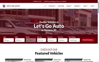 Let's Go Auto website