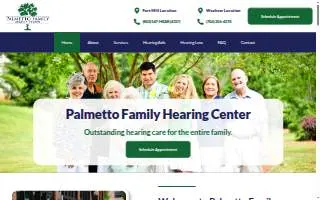 Palmetto Family Hearing Center of Fort Mill website