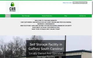 CHR Self Storage website