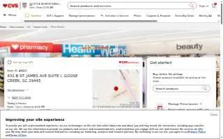 CVS of Goose Creek website