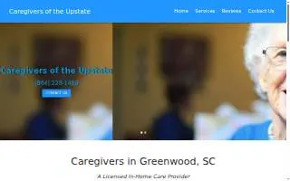 Caregivers of the Upstate website